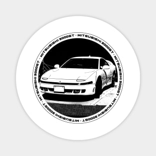 MITSUBISHI 3000GT Black 'N White 4 Magnet